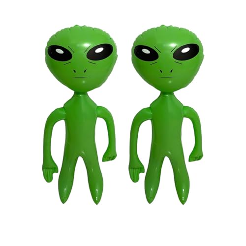 Packung mit 2 aufblasbaren Aliens, 64 cm, Grün Packung mit 2 aufblasbaren Aliens, 64 cm, Grün von Dozer