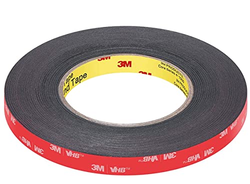 3M VHB 5952 – Universelles doppelseitiges Klebeband aus extra starkem Acrylschaum, wasser- und hochtemperaturbeständig, für Auto, Zuhause und Büro (12 mm x 4,6 m) (12 mm) von Dpm tapes