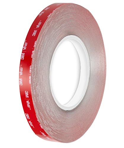 3M VHB LSE110 - Doppelseitiges Acrylschaum-Klebeband, für schwierige Oberflächen - Wasserbeständigkeit, hohe und niedrige Temperaturen, Vibrationen und Stöße - Auto, Haus, Sport (12 mm x 3 m) von Dpm tapes