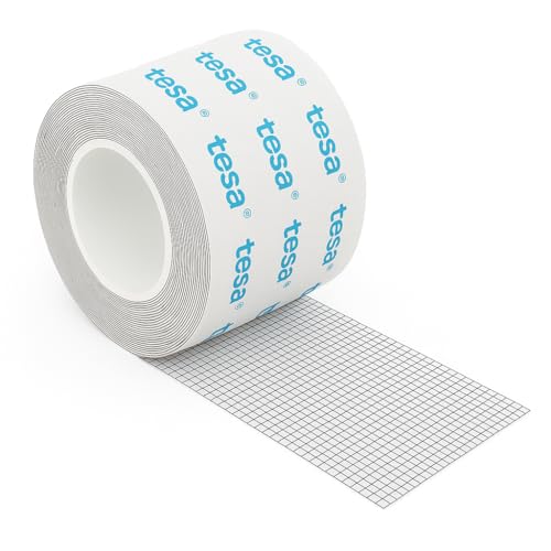 Dpm tapes - Fliegengitter Reparatur Klebeband, Glasfaserklebeband zur Reparatur von Fliegengittern,Insektenschutz, Tesa Premium Klebekante - schnelle Reparatur von Rissen (50mm x 5m) von Dpm tapes