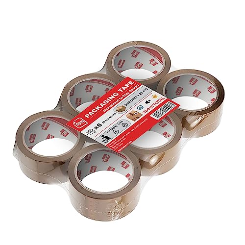 Dpm tapes Packaging Tape – Verpackungsband, Klebeband, Versand, Umzug, Reißfest, Lösungsmittelfrei, Stark und Leise, 50 m x 48 mm, (Braun/Havanna) von Dpm tapes