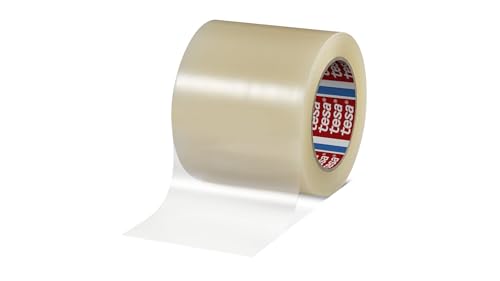 Dpm tapes Tesa 4646 – Klebeband zur Reparatur von Gewächshäusern, Zelten, Sonnenschirmen – PE-Folie, wasserfest, UV-beständig, permanent – transparent (100 mm x 33 m) von Dpm tapes