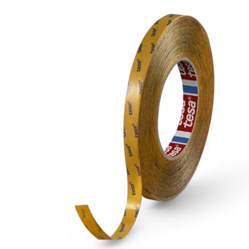 Dpm tapes - tesa 51966 doppelseitiges PET-Klebeband: starke Haftung, hält auf schwierigen Untergründen. Dicke 0,2 mm, beständig bis 130 °C, mit UV-Beständigkeit - (12 mm) von Dpm tapes