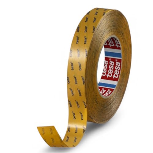 Dpm tapes - tesa 51966 doppelseitiges PET-Klebeband: starke Haftung, hält auf schwierigen Untergründen. Dicke 0,2 mm, beständig bis 130 °C, mit UV-Beständigkeit - (25 mm) von Dpm tapes