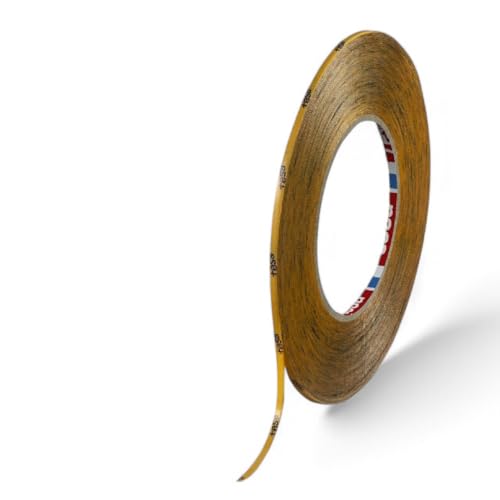 Dpm tapes - tesa 51966 doppelseitiges PET-Klebeband: starke Haftung, hält auf schwierigen Untergründen. Dicke 0,2 mm, beständig bis 130 °C, mit UV-Beständigkeit - (3 mm) von Dpm tapes