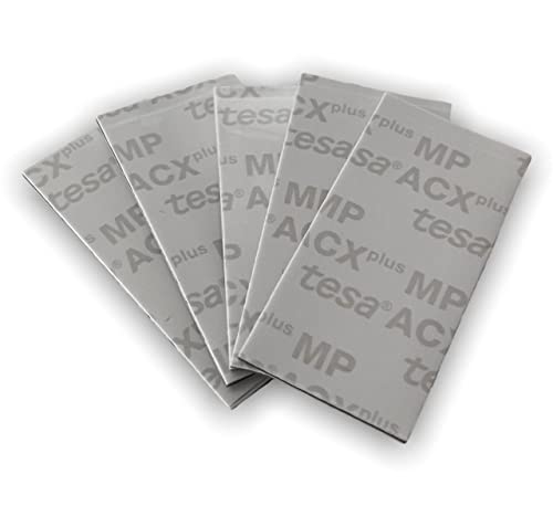 Tesa ACX Doppelseitiges Klebeband aus Acrylschaum, rechteckig, wasser- und hochtemperaturbeständig, für Auto, Haus und Büro (25 mm x 50 mm) (15 Stück) von Dpm tapes