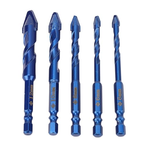 5-teiliger Hochfester Exzenter-Spiralbohrer, Exzenterbohrer mit Gebogenem Kopf und Hoher Härte, Multifunktionsbohrer, 6 Mm / 6 Mm / 8 Mm / 10 Mm / 12 Mm 5-teiliger Hochfester Exzenter-Spiralbohrer, Exzenterbohrer mit Gebogenem Kopf und Hoher Härte, Multifunktionsbohrer, 6 Mm / 6 Mm / 8 Mm / 10 Mm / 12 Mm von Dpofirs