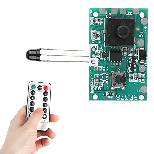 Dpofirs 3,7V Solar Lampen Controller, Modulplatine für Solar String Lig, mit Fernbedienung, Passend für Solar Studs und Andere Lampen von Dpofirs