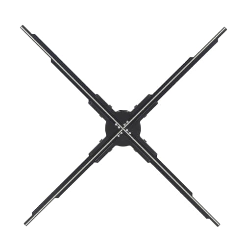 Dpofirs 3D Holographic Fan mit 645 HD -LED -Perlen Hochauflösendes Display für Geschäftsbezeichnungen, Ereignisse und Parteien Unterstützt WLAN, App und Fernbedienung (EU-Stecker) von Dpofirs