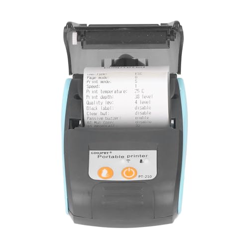 Dpofirs Bluetooth Beleg Thermodrucker, 58mm Bluetooth Belegdrucker, Mini Wireless POS Belegdrucker für Convenience Stores in der Bekleidungsindustrie, Tragbarer Belegdrucker(Without Cover) von Dpofirs