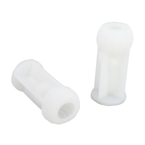 Hasen -Silikonformen, 2pcs 3D -Kaninchenkerzenform für DIY -Kerzenherstellung, Weiche Flexible Osterhasengussform für die Heimdekoration von Dpofirs