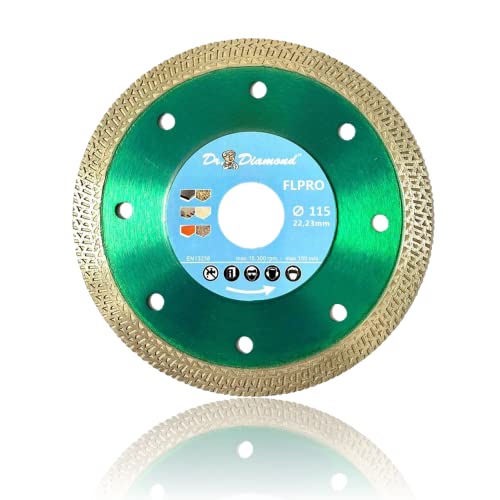 DR. DIAMOND | Diamanttrennscheibe FL-PRO für Fliesen und Keramik, mit Ornament-Diamantsegment | Ø 115/22,23mm | 1 Stück DR. DIAMOND | Diamanttrennscheibe FL-PRO für Fliesen und Keramik, mit Ornament-Diamantsegment | Ø 115/22,23mm | 1 Stück von Dr. Diamond
