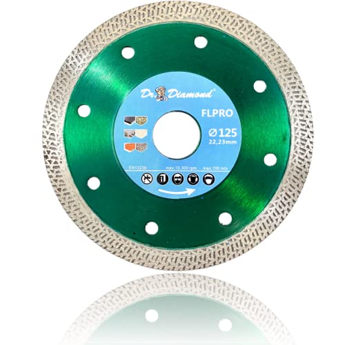 DR. DIAMOND | Diamanttrennscheibe FL-PRO für Fliesen und Keramik, mit Ornament-Diamantsegment | Ø 125/22,23mm | 1 Stück DR. DIAMOND | Diamanttrennscheibe FL-PRO für Fliesen und Keramik, mit Ornament-Diamantsegment | Ø 125/22,23mm | 1 Stück von Dr. Diamond