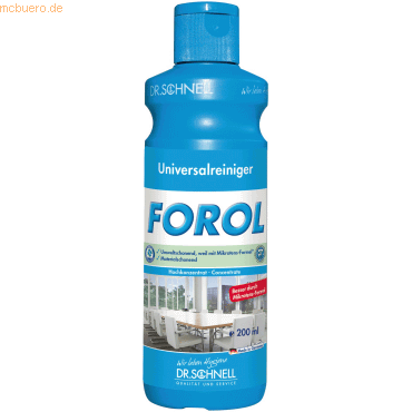 25 x Dr. Schnell Allzweckreiniger-Konzentrat Forol Probeflasche 200ml von Dr. Schnell