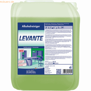 Dr. Schnell Alkoholreiniger Levante 10l Duft Zitronenmelisse Dr. Schnell Alkoholreiniger Levante 10l Duft Zitronenmelisse von Dr. Schnell