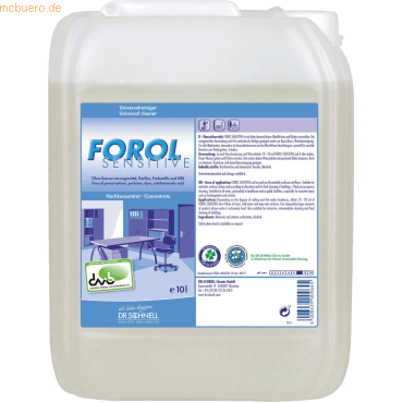 Dr. Schnell Allzweckreiniger-Konzentrat Forol sensitiv 10l Dr. Schnell Allzweckreiniger-Konzentrat Forol sensitiv 10l von Dr. Schnell
