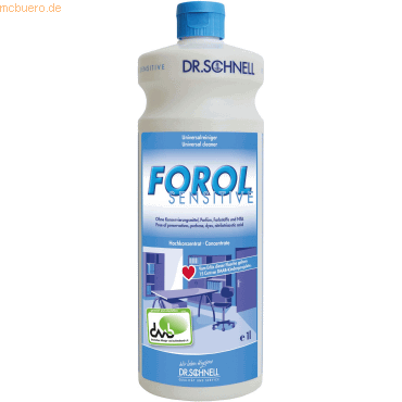 Dr. Schnell Allzweckreiniger-Konzentrat Forol sensitiv 1l Dr. Schnell Allzweckreiniger-Konzentrat Forol sensitiv 1l von Dr. Schnell