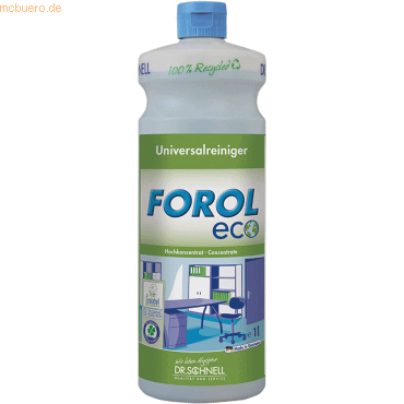 Dr. Schnell Allzweckreiniger-Konzentrat forol Eco 1l Dr. Schnell Allzweckreiniger-Konzentrat forol Eco 1l von Dr. Schnell