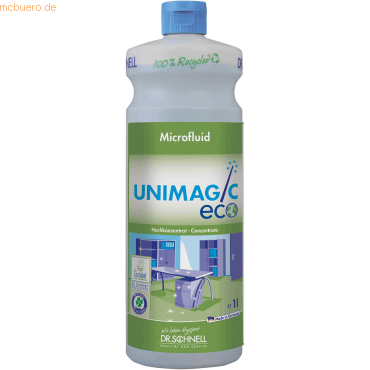 Dr. Schnell Allzweckreiniger Unimagic Eco Microfluid-Konzentrat 1l von Dr. Schnell