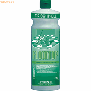 Dr. Schnell Hochleistungswischpflege Floortop 1l von Dr. Schnell