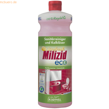 Dr. Schnell Sanitärreiniger Milizid Citrofresh eco 1l von Dr. Schnell