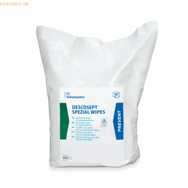 Dr. Schumacher Descosept Desinfektionstuch Spezial Wipes 00-208-RS100- Dr. Schumacher Descosept Desinfektionstuch Spezial Wipes 00-208-RS100- von Dr. Schumacher