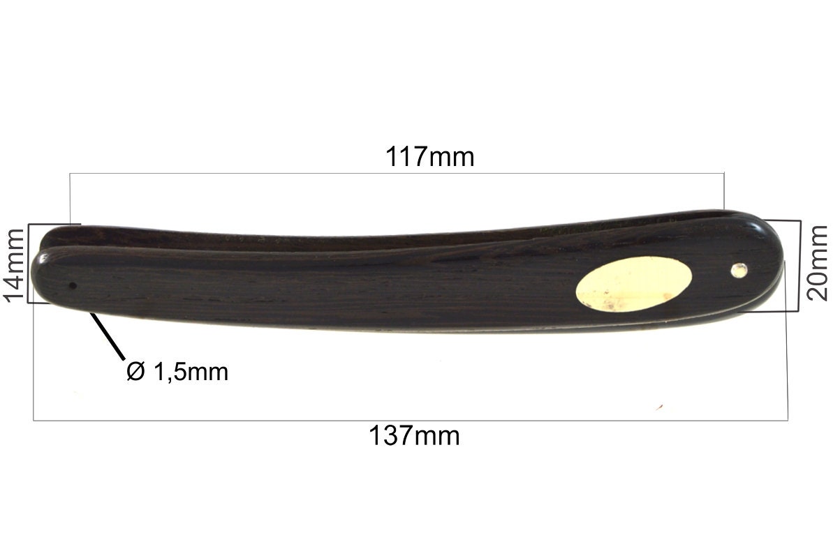 Rasiermesser Schale Aus Wenge Holz Für 5/8 Und 6/8 Rasierer Mit Messingplatten | Gravur/straight Razor Scale Wenga Wood + Brass Plate Rasiermesser Schale Aus Wenge Holz Für 5/8 Und 6/8 Rasierer Mit Messingplatten | Gravur/straight Razor Scale Wenga Wood + Brass Plate von DrDittmarGermany