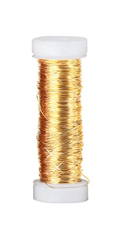 Drahtverarbeitung Preißler Kupferlackdraht, 50m, Goldfarben, Ø 0,25mm von Drahtverarbeitung Preißler