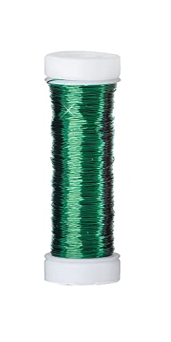 Drahtverarbeitung Preißler Kupferlackdraht, Ø 0,25mm, 50m Grün von Drahtverarbeitung Preißler
