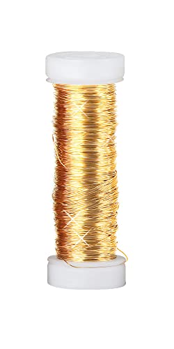 Drahtverarbeitung Preißler Kupferlackdraht, Ø 0,25mm, 50m Goldfarben von Drahtverarbeitung Preißler