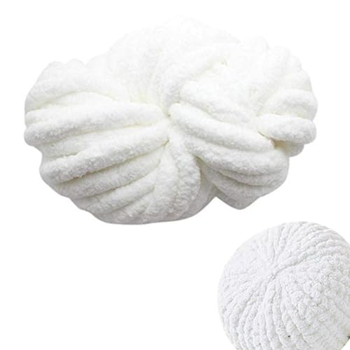 Dicke Wolle Zum Handstricken, Flauschiges Garn In Großen Mengen - Grobstrick-Deckengarn Zum Häkeln,Flauschiges, Dickes Und Weiches Chenille Wolle Für Ries e Klobig Stricken Werfen Sofa Decke,18M von Dranng