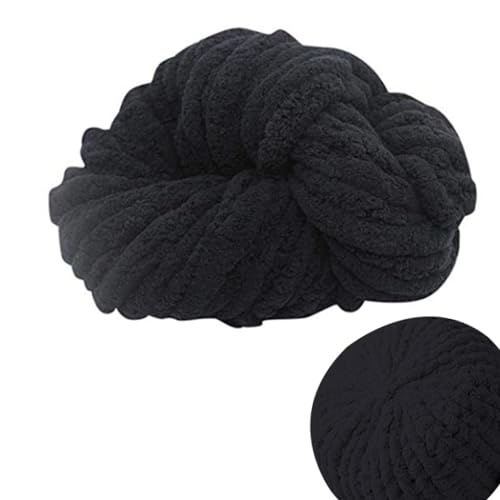 Dicke Wolle Zum Handstricken, Flauschiges Garn In Großen Mengen - Grobstrick-Deckengarn Zum Häkeln,Flauschiges, Dickes Und Weiches Chenille Wolle Für Ries e Klobig Stricken Werfen Sofa Decke,18M von Dranng