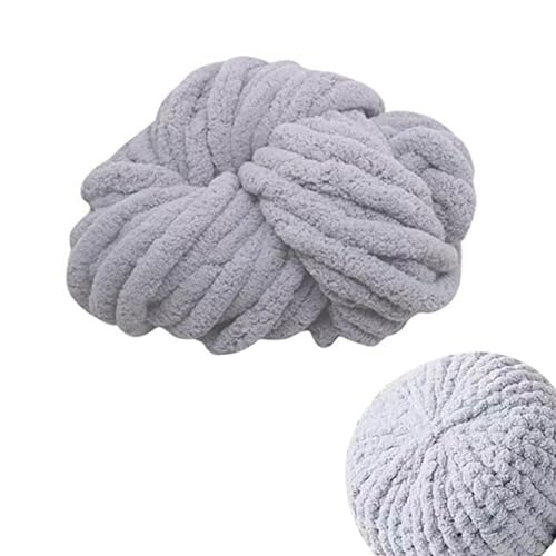 Dicke Wolle Zum Handstricken, Flauschiges Garn In Großen Mengen - Grobstrick-Deckengarn Zum Häkeln,Flauschiges, Dickes Und Weiches Chenille Wolle Für Ries e Klobig Stricken Werfen Sofa Decke,18M von Dranng