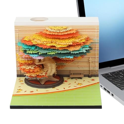 Dranng 3D Kalender | 3D Kalender 2026 Baum Design Tischdekoration | Notizblock Wohnaccessoires Bastelbedarf für Weihnachten - Einzug Geschenk Schüler Studenten Büro Lehrer Familie Dranng 3D Kalender | 3D Kalender 2026 Baum Design Tischdekoration | Notizblock Wohnaccessoires Bastelbedarf für Weihnachten - Einzug Geschenk Schüler Studenten Büro Lehrer Familie von Dranng