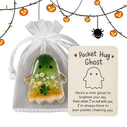 Dranng Geister Umarmungskarte,Taschen Ermutigungskarte - Geschenkideen für Halloween Reisen Arbeit Meetings Schüler Absolventen Kollegen von Dranng