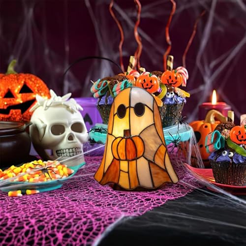 Dranng Halloween Lampe | Leuchtende Geisterfigur | LED Deko Niedlich Für Schlafzimmer Kinderzimmer Flur Haus Urlaub Baby Mädchen von Dranng