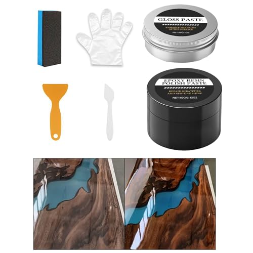 Dranng Polierpaste Für Epoxidharz | Cremige Paste,Epoxid Kratzer Poliermittel,Für Anfänger Profis Heimwerker Kunstprojekte Tischdekoration Modellschmuck Dranng Polierpaste Für Epoxidharz | Cremige Paste,Epoxid Kratzer Poliermittel,Für Anfänger Profis Heimwerker Kunstprojekte Tischdekoration Modellschmuck von Dranng