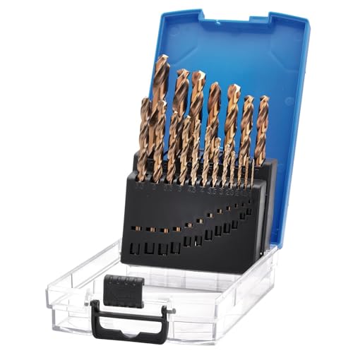 Draper 19-teiliges Expert HSSE M35 Kobaltbohrer-Set – 08964 – für legierten Stahl, Titanlegierungen, Edelstahl, gehärteten Stahl, Gusseisen und Kohlenstoffstahl Draper 19-teiliges Expert HSSE M35 Kobaltbohrer-Set – 08964 – für legierten Stahl, Titanlegierungen, Edelstahl, gehärteten Stahl, Gusseisen und Kohlenstoffstahl von Draper