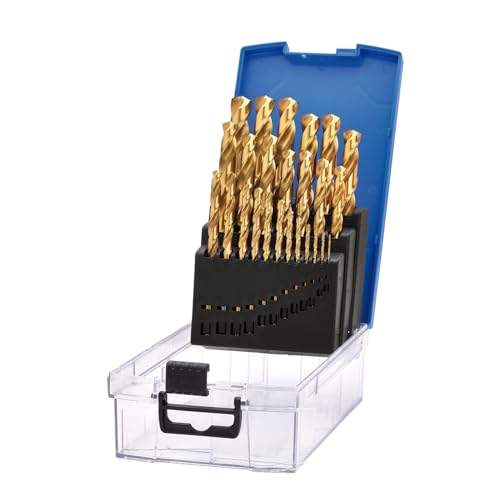 Draper 25-teiliges HSS-Bohrer-Set mit Titan-Nitrid-Beschichtung, 1,0–13,0 mm, 08886, für Stahl, Nichteisenmetalle, Holz und Hartplastik Draper 25-teiliges HSS-Bohrer-Set mit Titan-Nitrid-Beschichtung, 1,0–13,0 mm, 08886, für Stahl, Nichteisenmetalle, Holz und Hartplastik von Draper