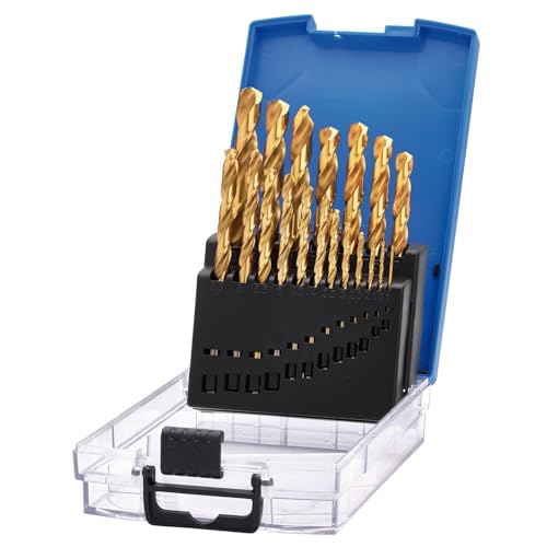 Draper HSS-Bohrer-Set, Titannitrid, beschichtet, 1,0–10,0 mm, 08885, für Stahl, Nichteisenmetalle, Holz und Hartplastik, 19-teilig Draper HSS-Bohrer-Set, Titannitrid, beschichtet, 1,0–10,0 mm, 08885, für Stahl, Nichteisenmetalle, Holz und Hartplastik, 19-teilig von Draper