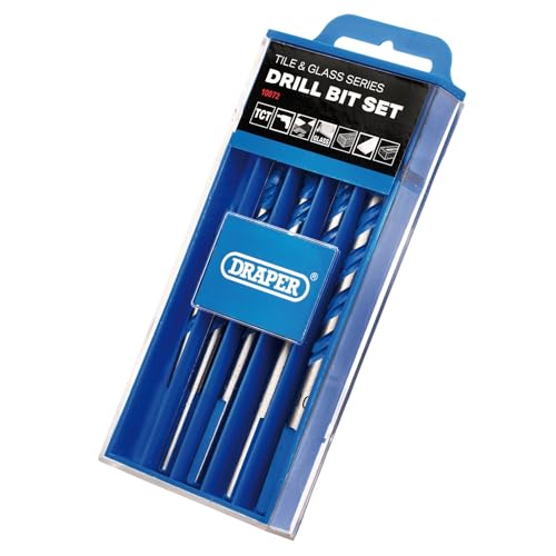Draper TCT Fliesen- und Glasbohrer-Set – 10072 – für Fliesen, Keramik, Marmor, Glas und Spiegel, 6-teilig Draper TCT Fliesen- und Glasbohrer-Set – 10072 – für Fliesen, Keramik, Marmor, Glas und Spiegel, 6-teilig von Draper