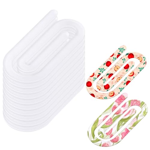 60-teiliges Sublimationsdruck-Blanko-Büroklammern-Set, 20 große Büroklammern für Wärmeübertragung, 20 transparente Beutel und 20 Rückkarten, DIY-Design, Schule, Klassenzimmer, Schreibwaren, Büro von Draupnir
