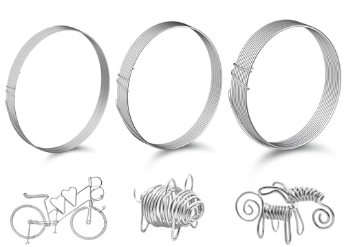 Aluminium Basteldraht 1mm 2mm 3mmx10m, 3 Rollen Silberdraht zum basteln, Basteldraht Schmuckdraht Silber, Aluminiumdraht für DIY Schmuckherstellung Bastelarbeiten Aluminium Basteldraht 1mm 2mm 3mmx10m, 3 Rollen Silberdraht zum basteln, Basteldraht Schmuckdraht Silber, Aluminiumdraht für DIY Schmuckherstellung Bastelarbeiten von Draupnir