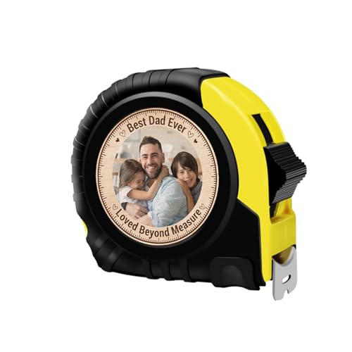 Personalisiertes Maßband für Papa mit Foto – Bester Papa aller Zeiten, über alle Maßen Geliebt – Vatertagsgeschenk für Papa, Custom Maßbänder Geschenk Vatertag für Papa Geburtstagsgeschenk für Männer von Drawelry