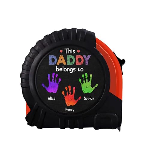 Personalisiertes Maßband für Papa mit Kindernamen – Dieser Papa gehört – Vatertagsgeschenk für Papa, Custom Maßbänder Geschenk Vatertag für Papa Geburtstagsgeschenk für Männer von Drawelry