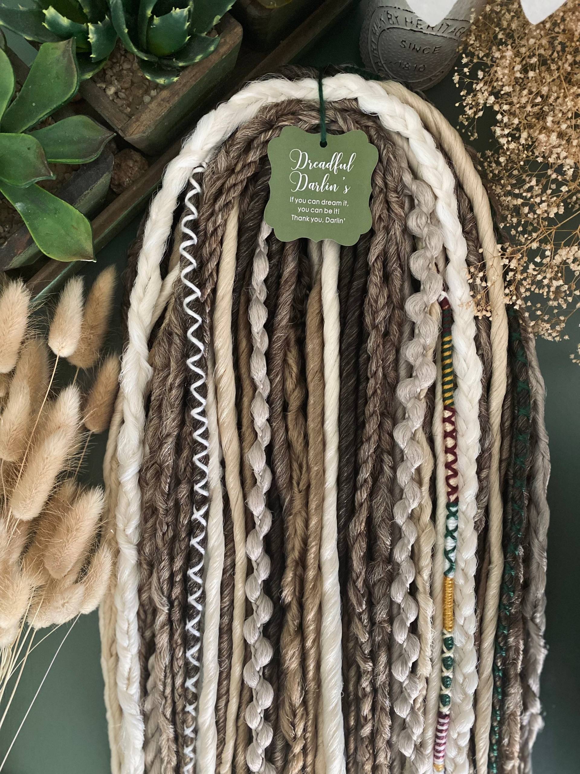 Die Danielle. Gemischtes Ombré Und Blondes Wikinger Set. | Volles Set= 50 Doppelendige Dreads Dreadlock-Erweiterungen. Faux Dreads von DreadfulDarlins