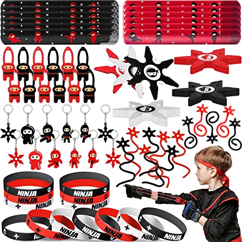 72 Stück Ninja Party Mitgebsel Kindergeburtstag, Jungen Ninja Warrior Themed Party, Ninja Fingerschleuder Fliegendes klebriges Spielzeug Armbänder Schlüsselanhänger, Ninja Geburtstag Mitgebsel 72 Stück Ninja Party Mitgebsel Kindergeburtstag, Jungen Ninja Warrior Themed Party, Ninja Fingerschleuder Fliegendes klebriges Spielzeug Armbänder Schlüsselanhänger, Ninja Geburtstag Mitgebsel von Dream HorseX