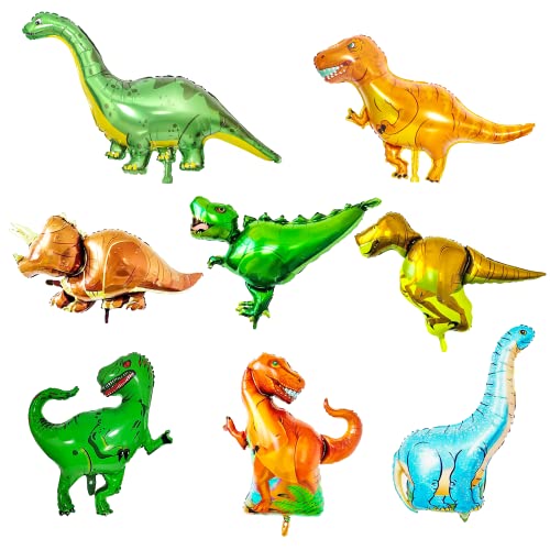 8 Stücke Folien Dinosaurier Luftballons, 3D Dinosaurier folienballon, Dinosaurier Geburtstag Deko, Große Größe Dinosaurier Party Ballon, Dschungel Party Dekoration, Dinosaurier Jungle Stil Party 8 Stücke Folien Dinosaurier Luftballons, 3D Dinosaurier folienballon, Dinosaurier Geburtstag Deko, Große Größe Dinosaurier Party Ballon, Dschungel Party Dekoration, Dinosaurier Jungle Stil Party von Dream HorseX