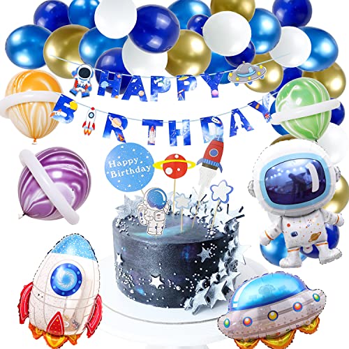 Weltraum Geburtstag Party Dekoration, Weltraum Themen Party Dekoration Jungen, Astronauten Ballon Set mit Happy Birthday Banner, Astronauten Raketen Folienballon, Jungen Birthday Decorations Weltraum Geburtstag Party Dekoration, Weltraum Themen Party Dekoration Jungen, Astronauten Ballon Set mit Happy Birthday Banner, Astronauten Raketen Folienballon, Jungen Birthday Decorations von Dream HorseX
