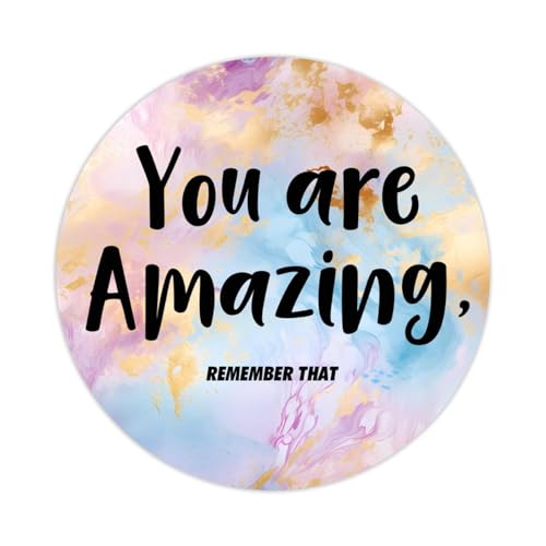 100 runde Aufkleber mit Wörtern und Zitaten, Aufschrift "You are Amazing Remember Th", Aufkleber für Karten, Umschläge, Siegel, Boxen, Urlaub, Weihnachtsgeschenke, Taschen, Verpackung, Partyzubehör, 100 runde Aufkleber mit Wörtern und Zitaten, Aufschrift "You are Amazing Remember Th", Aufkleber für Karten, Umschläge, Siegel, Boxen, Urlaub, Weihnachtsgeschenke, Taschen, Verpackung, Partyzubehör, von DreamAutumn